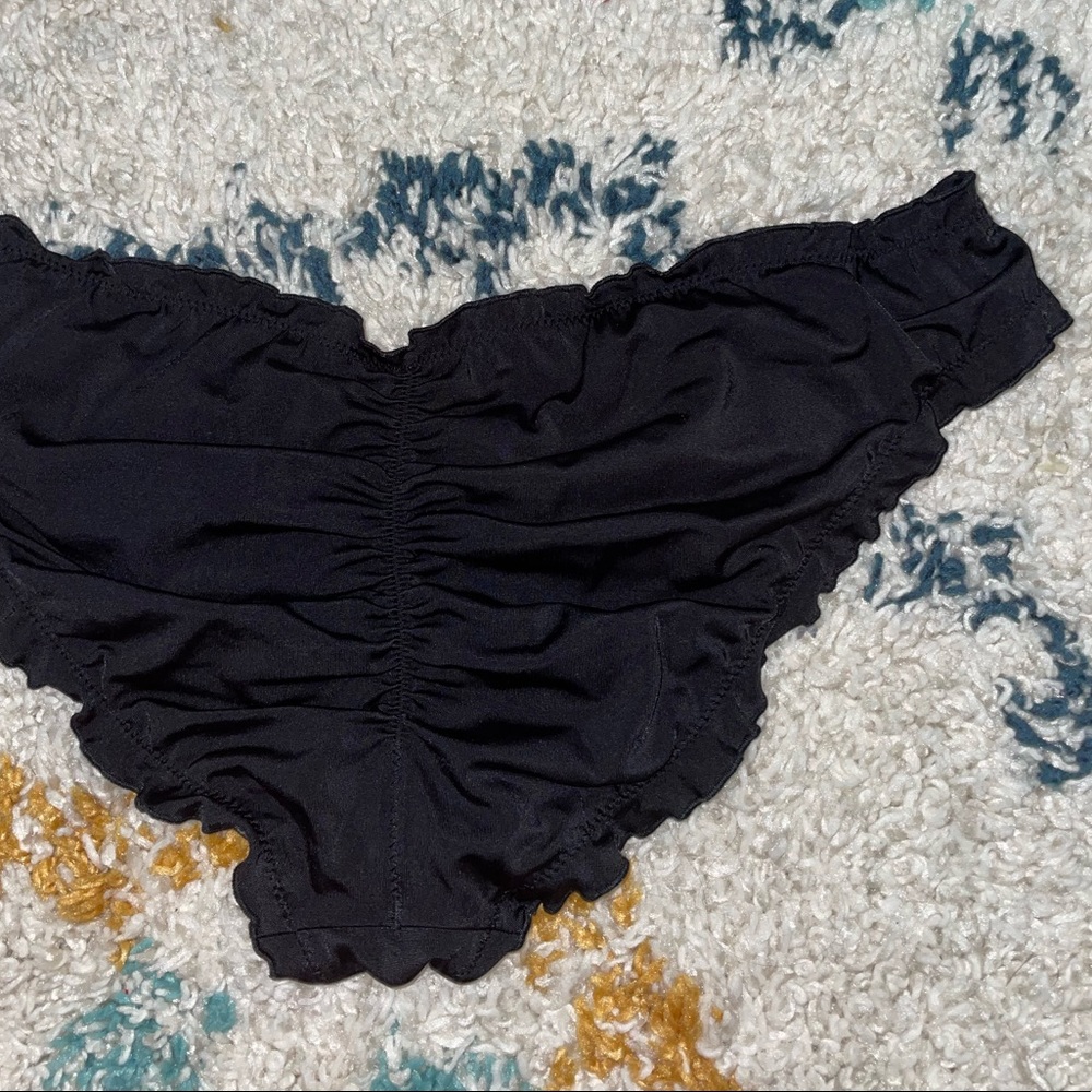 Victoria Secret Ruffled and Ruched Styled Bikini Bottom